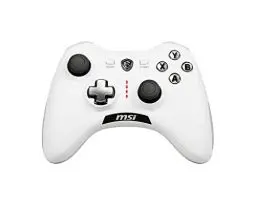 Produktbild: MSI FORCE GC20 V2 WHITE Kabelgebundener PC Gamepad Controller - austauschbare D-Pad Abdeckungen, zwei Vibrationsmotoren, USB 2.0 - weiß, kabelgebunden