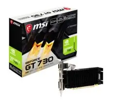 Produktbild: MSI GeForce N730K-2GD3H/LPV1 Grafikkarte - NVIDIA GT730, 2GB DDR3 Speicher, 64-bit