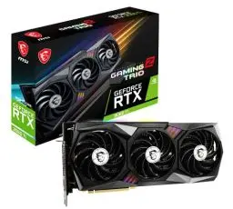 Produktbild: MSI GeForce RTX 3060 Ti GAMING Z TRIO 8G LHR Gaming Grafikkarte - NVIDIA RTX 3060 Ti LHR, GPU 1845 MHz, 8 GB GDDR6 Speicher