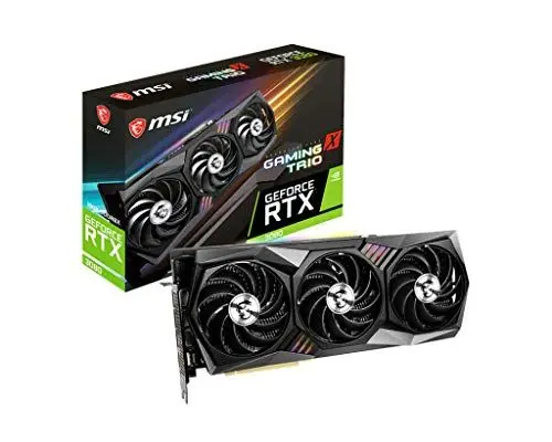 Produktbild: MSI GeForce RTX 3080 GAMING X TRIO 10G Gaming Grafikkarte - RTX 3080, 10GB GDDR6X, PCI Express Gen 4, DisplayPort v1.4a, HDMI 2.1, 4K Auflösung, Ray Tracing