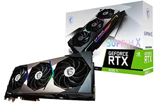 Produktbild: MSI GeForce RTX 3090 Ti SUPRIM X 24G Gaming Grafikkarte - NVIDIA RTX 3090 Ti, 24 GB Speicher