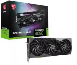 Produktbild: MSI GeForce RTX 4090 GAMING X SLIM 24G Gaming Grafikkarte - NVIDIA RTX 4090, 24GB GDDR6X Speicher, 384-bit, 21 Gbps