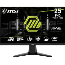 Produktbild: MSI MAG 256F 24,5 Zoll FHD Gaming Monitor - 1920 x 1080 Rapid IPS Panel, 180 Hz / 1ms GtG, 127% sRGB, Frameless Design, HDR Ready - DisplayPort 1.2a, HDMI 2.0b CEC