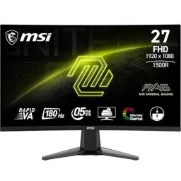 Produktbild: MSI MAG 27C6F 27 Zoll FHD Curved Gaming Monitor - 1500R 1920 x 1080 Rapid VA Panel, 180 Hz / 1ms (GtG), Adaptive-Sync - DP 1.2a, HDMI™ CEC