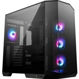Produktbild: MSI MAG PANO 100R PZ ATX PC-Gehäuse - ATX-Kapazität & Back-Connect Mainboard Unterstützung, Vertikale GPU-Halterung, GPU-Halterung, Staubfilter, Doppelkammer, USB 20Gbps Typ-C