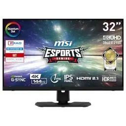 Produktbild: MSI MPG321URDE-QD 32 Zoll 4K Quantum Dot Gaming Monitor, UHD (3840x2160), 144 Hz, 1 ms, IPS Panel, HDR600, schwarz