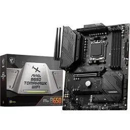 Produktbild: MSI MPG B650 Tomahawk WiFi Mainboard, ATX - Unterstützt AMD Ryzen 7000 Serie Prozessoren, AM5-14 Duet Rail 80A VRM, DDR5 Memory Boost 6400+MHz/OC, 2 x PCIe 4.0 x16, 3X M.2 Gen4, Wi-Fi 6E