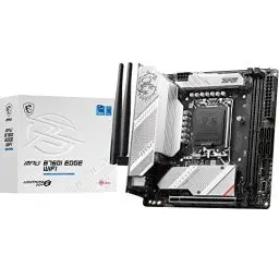 Produktbild: MSI MPG B760I Edge WiFi Mainboard, Mini-ITX - Für Intel Core Prozessoren der 12., 13. & 14. Gen, LGA 1700-8 Direct 90A VRM, DDR5 Memory Boost 7200+MHz/OC, PCIe 5.0 x16, 2 x M.2 Gen4, Wi-Fi 6E