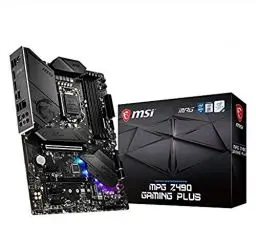 Produktbild: MSI MPG Z490 GAMING PLUS ATX Gaming-Mainboard (10. Generation Intel Core, LGA 1200-Sockel, DDR4, CF, zwei M.2-Steckplätze, USB 3.2 Gen 2, 2.5G LAN, DP/HDMI, Mystic Light RGB)