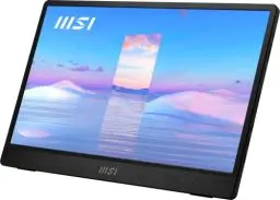 Produktbild: MSI PRO MP161DE portabler IPS Monitor 39,6 cm (15,6 Zoll), 60 Hz, FHD (1920x1080), Ultra Slim, USB Typ C, Mini HDMI, schwarz