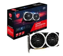 Produktbild: MSI Radeon RX 6650 XT MECH 2X 8G OC Gaming Grafikkarte - AMD RX 6650 XT, GPU 2447/2669 MHz, 8000MB DDR6 Speicher, Memory Speed 17500 MHz, Memory Bus 128bit