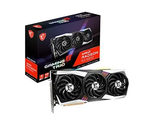 Produktbild: MSI Radeon RX 6800 Gaming X Trio 16G (16GB GDDR6 / PCI Express 4.0 / 1775MHz - 2155MHz)