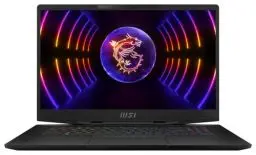 Produktbild: MSI Stealth 17 Studio Gaming Laptop, 43,9 cm (17,3 Zoll) UHD, 144 Hz, Intel Core i9-13900H, 2x32 GB RAM, 4 TB SSD, RTX 4090 16 GB, Windows 11 Home, QWERTZ Tastatur, Schwarz