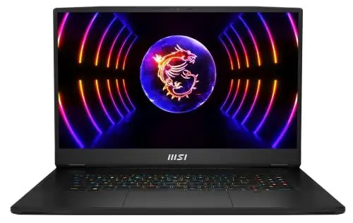 Produktbild: MSI Titan GT77 HX 13VH-045 Gaming Notebook, 43,9 cm (17,3 Zoll) UHD, 144 Hz, Intel Core i9-13980HX, 2x32GB RAM, 2TB SSD, RTX 4080 12GB, Windows 11 Home, QWERTZ Tastatur, Schwarz
