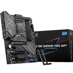 Produktbild: MSI Z790 Gaming PRO WiFi Mainboard, ATX - Unterstützt Intel Core Prozessoren der 12., 13. & 14. Generation, LGA 1700 - VRM, DDR5 7200+(OC) MHz, Lightning USB 20G, Gen 4 x4 M.2, WiFi 6E & 2.5G LAN