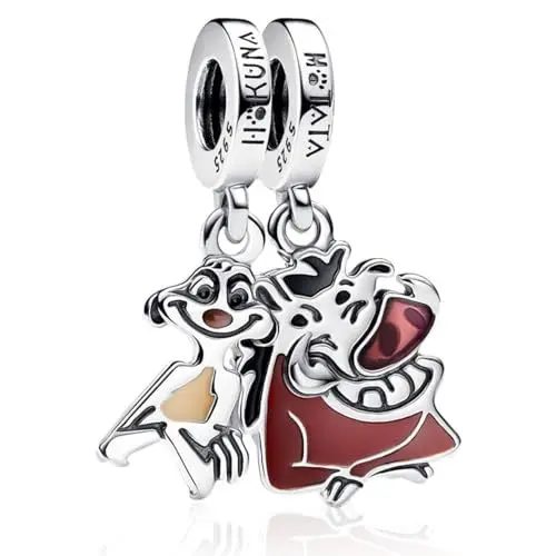 Produktbild: MSPOVOF Animal Splittable Dangle Charms 925 Sterling Silber 5A Zirkonia Anhänger für Armband Halsketten Schmuck Geschenk für Damen Frauen