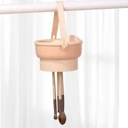 Produktbild: MSQ Make-up Pinsel Reiniger Silikon Pinselhalter 3 in 1 Pinselreiniger Make-up Pinsel Reinigungsmatte Aufbewahren und Trocknen von Kosmetische Bürsten und Make-up Schwamm(Lila)