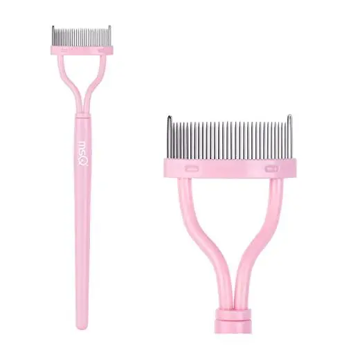 Produktbild: MSQ Wimpern Kamm Augenbraue Pinsel Wimpernkamm Lockenwickler Kosmetik Pinsel Brauen Mascara Applikator Tool