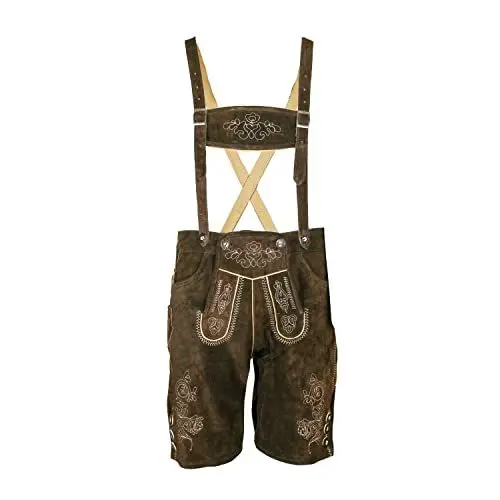 Produktbild: MS-Trachten Kinder Trachten Lederhose Leo Tracht kurz braun (104)
