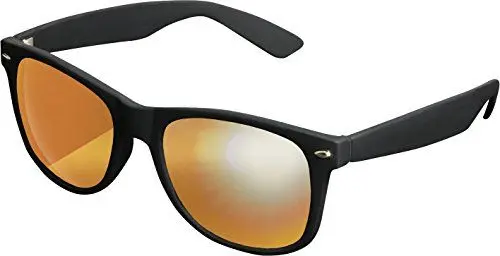 Produktbild: MSTRDS Likoma Mirror Unisex Sonnenbrille Für Damen und Herren mit verspiegelten Gläsern, black/orange
