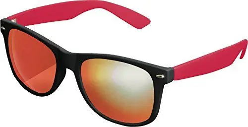 Produktbild: MSTRDS Likoma Mirror Unisex Sonnenbrille Für Damen und Herren mit verspiegelten Gläsern, black/red/red