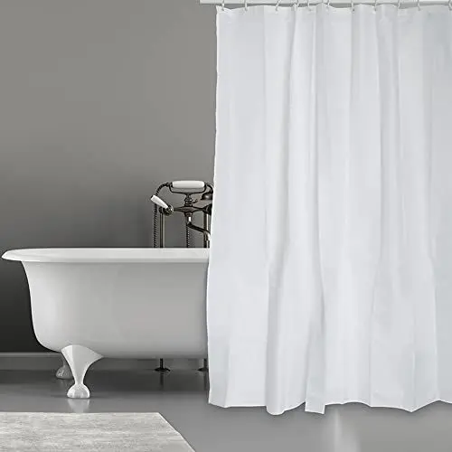 Produktbild: MSV Anti-Schimmel Duschvorhang - Anti-Bakteriell, waschbar, wasserdicht, Polyester, 240x200cm Weiß