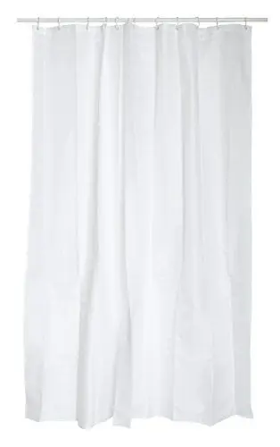 Produktbild: MSV Anti-Schimmel Duschvorhang - Anti-Bakteriell, waschbar, wasserdicht, mit 12 Duschvorhangringen - Polyester, 