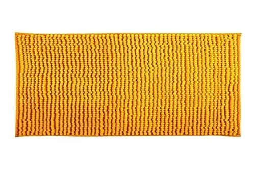 Produktbild: MSV Badteppich Badvorleger Duschvorleger Chenille Hochflor Badematte 40x60 cm – Safran