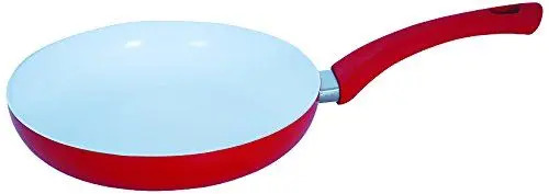 Produktbild: MSV Bratpfanne mit Keramikbeschichtung Ø 26cm aus Aluminium in rot, 26 cm