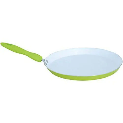Produktbild: MSV Pfannkuchenpfanne mit Keramikbeschichtung 24cm aus Aluminium in grün, 24 cm