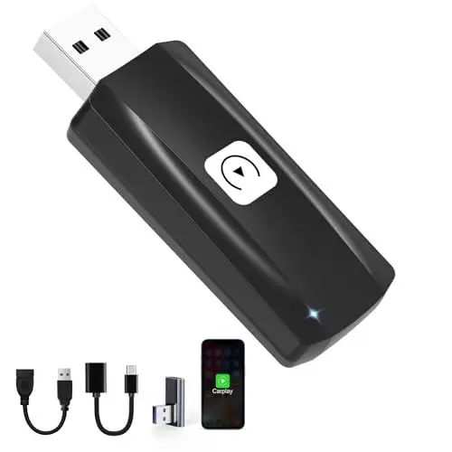 Produktbild: MSXTTLY MSXTTTLY Carplay Wireless Adapter for Auto mit Carplay und iOS 10+ U2C-AIR Wireless Carplay Stick 2024, Car Play Dongle, Direct Plug & Play, USB C/A,, (U2C-AIR Carplay Wireless)