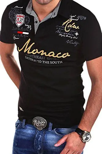 Produktbild: MT Styles Poloshirt Monaco T-Shirt R-2254 (Schwarz,