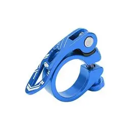 Produktbild: MTB/Fahrrad-Sattelstützenklemme, 34,9 mm, Schnellspanner, CNC-Aluminium, Fahrrad-Sattelstützenhalter(Blau) Und Fahrrad-Ersatzteile