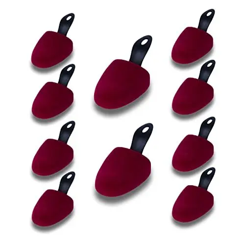 Produktbild: MTS care LISA Basic Velours Rund Größe 37-41 - Schaumstoff Schuhspanner für Damen 5 Paar Set- Schuhstrecker hält Schuhe in Form - perfekte Passform & Frische