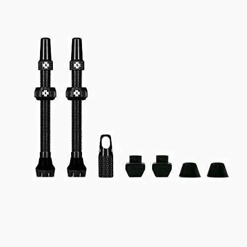 Produktbild: MUC OFF Unisex-Adult accessorio valvola tubeless 80mm 1 coppia Nero, Black, One Size