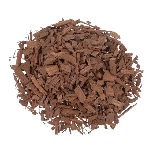 Produktbild: MUCKLILY 100g Mittel Geröstete Holzchips Für Whisky-reifung Reifeholzchips Für Weinherstellung Grillholzchips Aus Eiche Stark Geröstete Holzchips Für BBQ-räuchern Whiskyfass-Chips