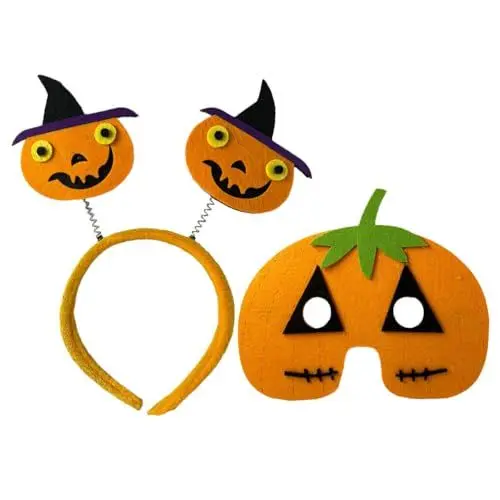 Produktbild: MUCKLILY 1 Satz Halloween-requisiten Kürbismaske Haloween Kürbishaar Halloween-kostüm-stirnband Halloween- Stirnb?nder Für Erwachsene Halloween- Stirnband Schmücken Plastik Kind Karikatur