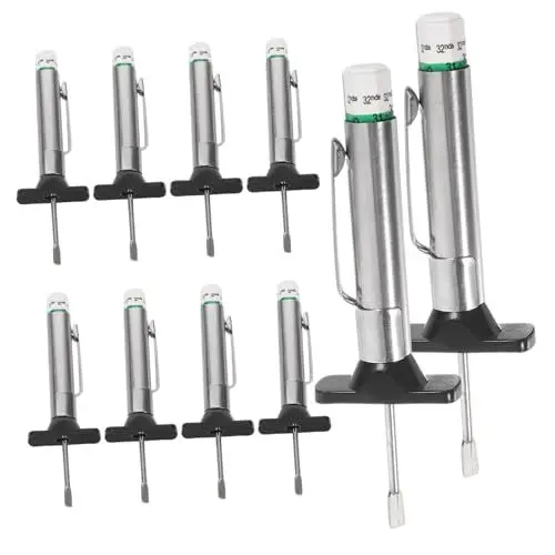 Produktbild: MUCKLILY 1 Satz Reifentiefenmesser Reifengewinde-messlehre Reifenprofiltiefe Tiefenmesser Für Reifenprofil Profiltiefenmesser Für Autoreifen Reifentiefenmessgerät Auto Reifen Messgerät 10st