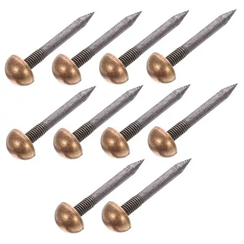 Produktbild: MUCKLILY Messing Dekorative Nägel 0 8 Cm Solide Runde Nägel für Polstermöbel