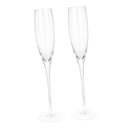 Produktbild: MUCKLILY 2 Stk Champagnerglas Container Dünne rotwein glas Weingläser Cocktailgläser Whisky-Gläser Martini-Gläser bleifreies Kristallglas dünnes Kristallglas schlank Kelch einstellen