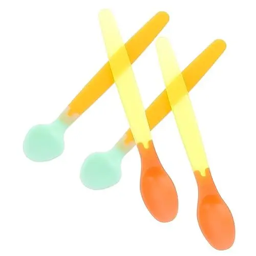 Produktbild: MUCKLILY 4 Sets Warmlöffel Fütterungs Und Säuglingslöffel Temperaturfühler Löffel Für Kleinkind Löffel Temperaturlöffel Silikon Säuglingslöffel Farbwechsellöffel Kinderlöffel