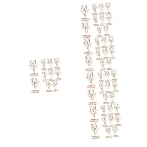 Produktbild: MUCKLILY 5 Sätze Geschäftskartenhalter Steht Platzkartenhalter Für Den Tisch Blumenkartenhalter Foto Tischkartenhalterständer Bildhalter Für Tische Inhaber Eisen 10 Stück * 5