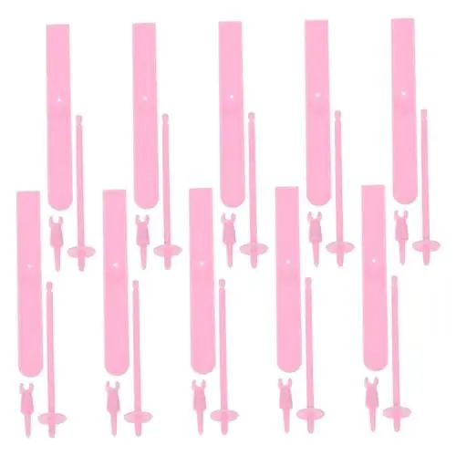 Produktbild: MUCKLILY 5 Sätze Skier für Puppenhaus Winter Skizubehör für DIY Miniaturmodelle Realistische Mini Skis Requisiten für Kreative Winterdekoration im Puppenhaus
