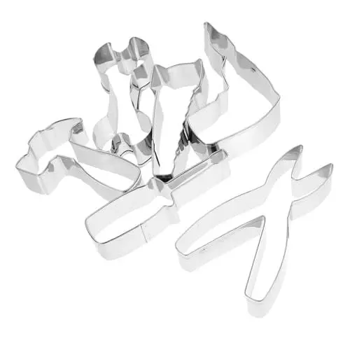 Produktbild: MUCKLILY 6St Fondant-Kuchenform Hardware-Ausstechformen gebäck stempel tierische Ausstecher für Plätzchen Schokoladenschneiderform Rostfreier Stahl Werkzeuge machen Zange Keks Fudge