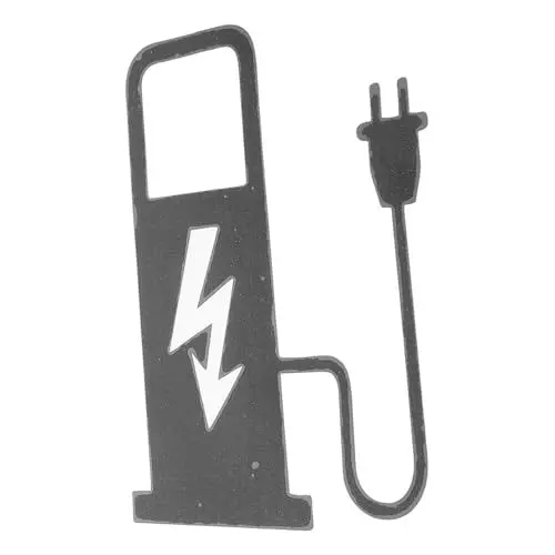 Produktbild: MUCKLILY Schwarzer Fahrzeugaufkleber Ladezeichen Einfache Installation Autoaufkleber Stilvoller Erinnerungsaufkleber Für Elektroautos