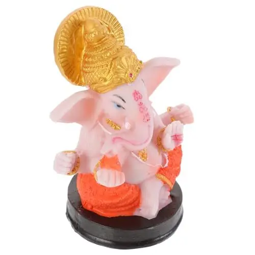 Produktbild: MUCKLILY Indischer Elefantenrüsselschmuck Elefantengott Figur Ganesh-buddha-Figur Herr Skulptur Elefantengottfigur Feng-shui-statue Hindu-Elefanten-Gott-statue Büro Handbuch Harz Ganni