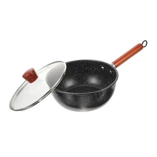 Produktbild: MUCKLILY Kochtopf Backtopf Nudeltopf non stick pan antihaft topf Kochgeschirr Topf zum Schmelzen Induktionsherd Ofen einstellen Antihaftpfanne kleiner Milchtopf Aluminiumlegierung Pfanne