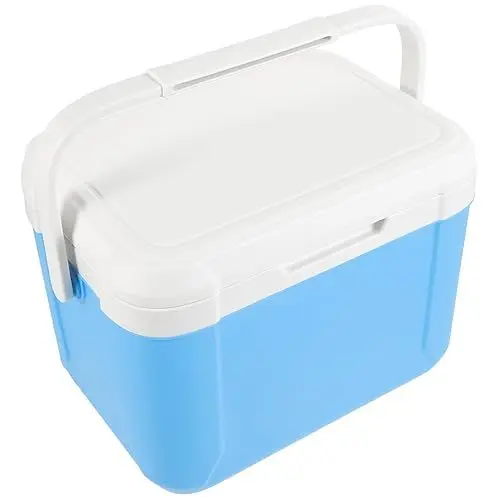 Produktbild: MUCKLILY Kühlbox Fürs Auto Isolierte Tragbare Kühlbox Hartschalenkühler Isolierte Wiederverwendbare Camping-isolierbox Campingkühler Mit Griff Gummi Eimer Draussen