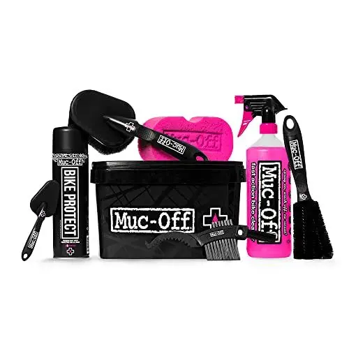 Produktbild: Muc-Off 8 in 1 Fahrrad Reinigungsset - Tolles Geschenk für Fahrradliebhaber – Fahrrad Zubehör zur Reinigung mit Muc-Off Bike Cleaner, Bike Protect, Reinigungsbürsten und Schwamm in Aufbewahrungseimer