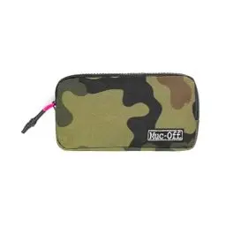 Produktbild: Muc-Off Essentials Fahrradtasche – Robuster 900D Polyester Stoff Camo – Fahrrad Zubehör zur Aufbewahrung mit Reißverschluss – Fahrrad Tasche für Ersatzschläuche, Reifenheber, Schlüssel und Handy